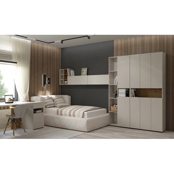 Шафа розпашна Кашемір-Антрацит 900x350x2130 Metkas Home B001ЛДСП, зображення 7