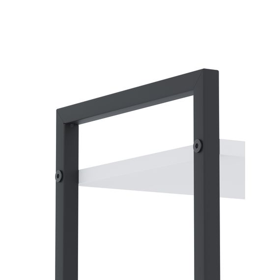 Стелажі Антрацит-Білий сніг 1700х800х350мм Metkas Home 5 полиць ЛДСП, Колір: Антрацит | Білий, зображення 3