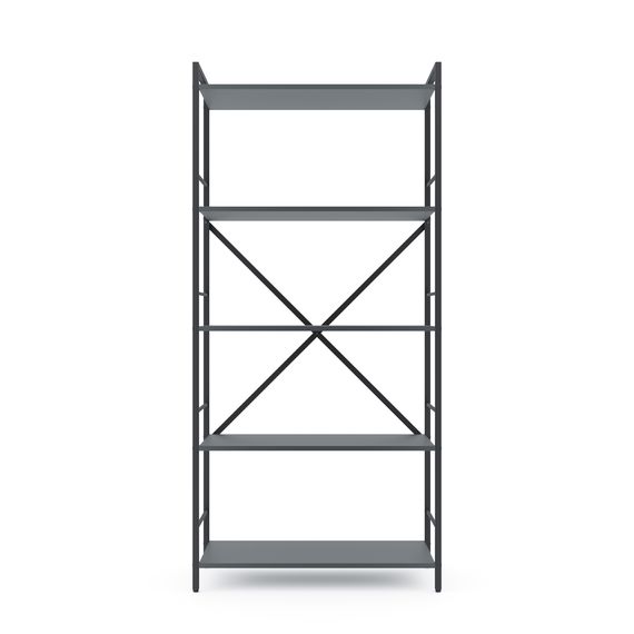 Стелаж на кухню Антрацит 1700х800х350мм Metkas Home 5 полиць ЛДСП, Колір: Антрацит