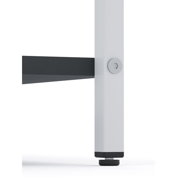 Стелаж для квітів Білий-Антрацит 1100×600×240 мм Metkas Home 4 полиці ЛДСП, Колір: Білий | Антрацит, зображення 7