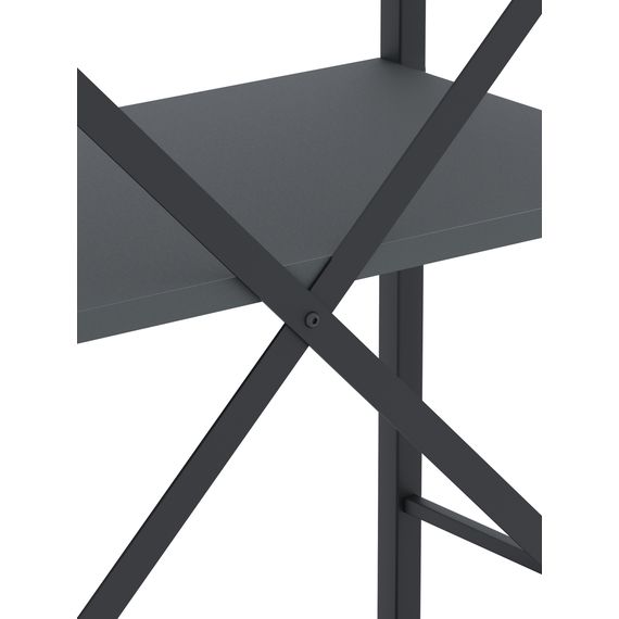 Стелаж на кухню Антрацит 1700х800х350мм Metkas Home 5 полиць ЛДСП, Колір: Антрацит, зображення 5