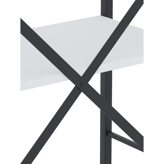 Стелажі Антрацит-Білий сніг 1700х800х350мм Metkas Home 5 полиць ЛДСП, Колір: Антрацит | Білий, зображення 5