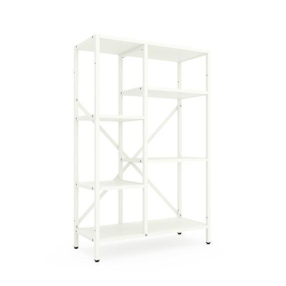 Стелаж для дому Білий сніг "Лофт Cascade" 1090х700х300мм Metkas Home 5 полиць ЛДСП