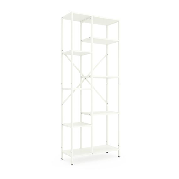 Стелаж для дому Білий сніг "Лофт Cascade" 1780х700х300мм Metkas Home 7 полиць ЛДСП