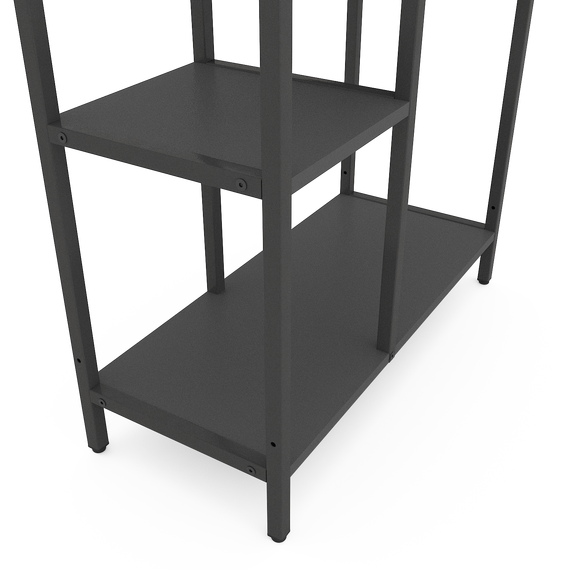 Стелаж на балкон Антрацит "Лофт Cascade" 1780х700х300мм Metkas Home 7 полиць ЛДСП, зображення 6