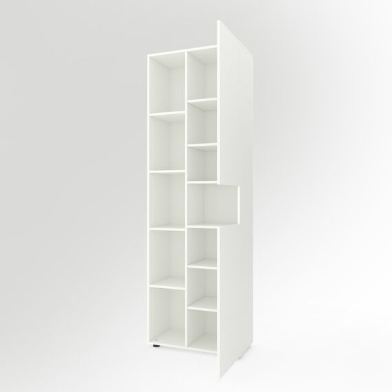 Шафа для салону краси Білий сніг 700x350x2130 мм, Колір: Білий, зображення 2