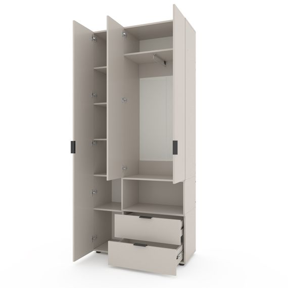 Шафа для офісу Кашемір 1000х420х2300 Metkas Home A002R ЛДСП, зображення 2