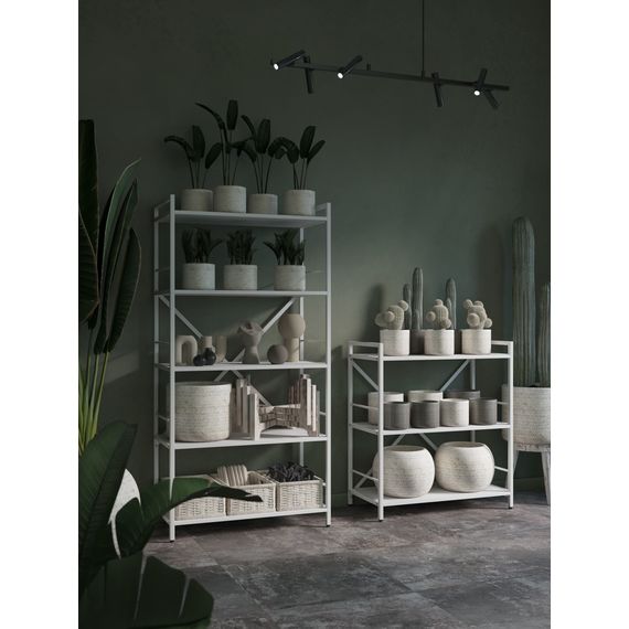 Стелаж в гараж Білий сніг 900х800х400 мм Metkas Home 3 полиці ЛДСП, Колір: Білий, зображення 8