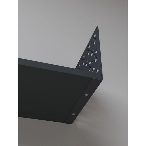 Полиця навісна Антрацит 170×700×220 мм Metkas Home ЛДСП та фарбований метал, Колір: Антрацит, зображення 4