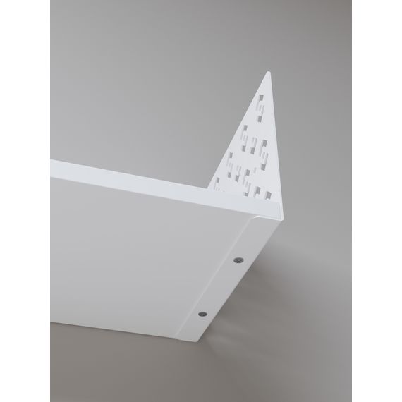 Полиця для квітів Білий сніг 170×900×220 мм Metkas Home ЛДСП та фарбований метал, зображення 4