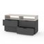 Тумба у сучасному стилі Антрацит-Кашемір 1200×420×625 мм  Metkas Home А020 ЛДСП, Колір: Антрацит | Кашемір, зображення 2